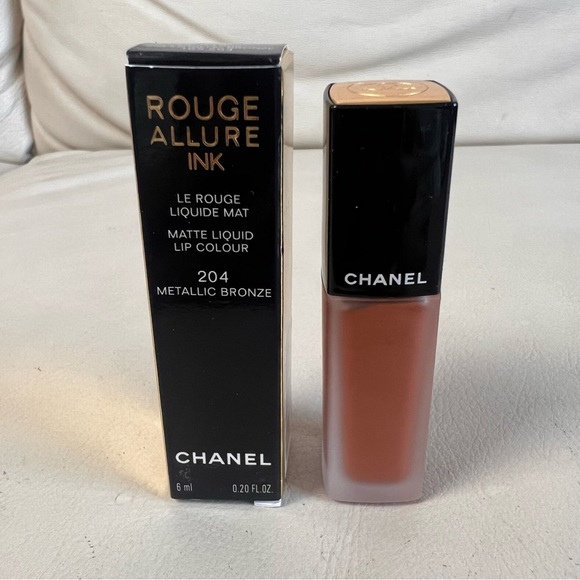 CHANEL Rouge Allure Ink Matte Liquid Lip Colour - Metallic Bronze #204 - Picture 1 of 6